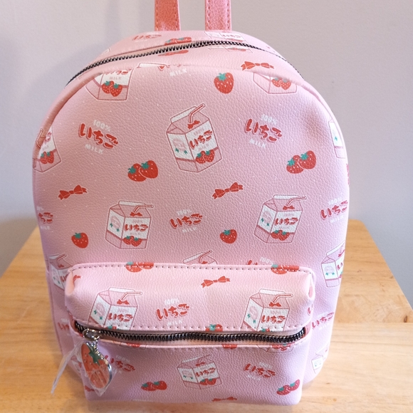 Handbags - Strawberry Milk Mini BackPack NWT